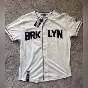 White Brooklyn Baseball Jersey